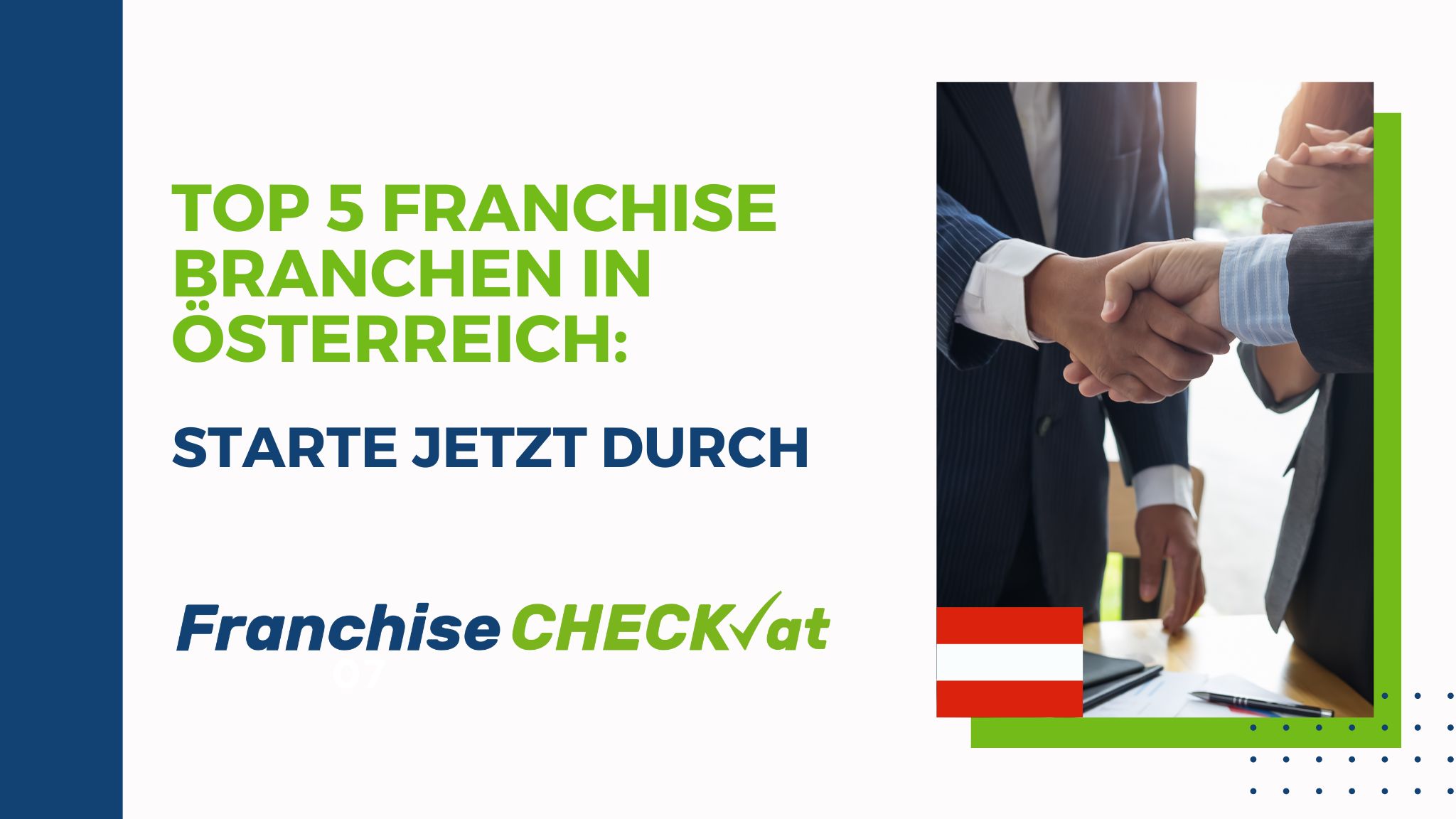 Top 5 Franchise Branchen in Österreich